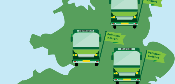 Cut in emissions for UK buses