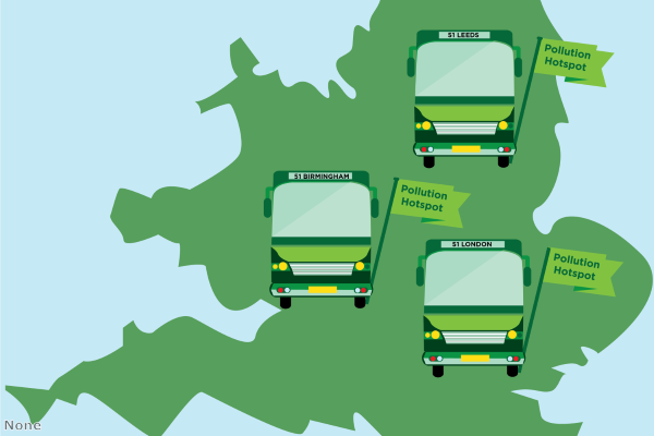 Cut in emissions for UK buses