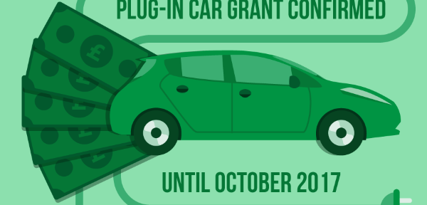 Plug-in car grant confirmed until October 2017